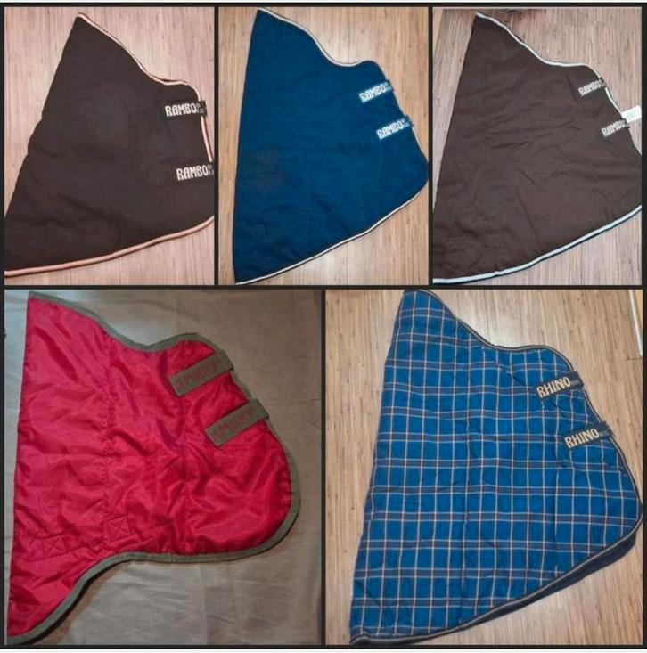 Rambo , Rhino , Amigo Hals / Hood - Stable / Insulator, Dieren en Toebehoren, Paarden en Pony's | Dekens en Dekjes, Nieuw, Deken