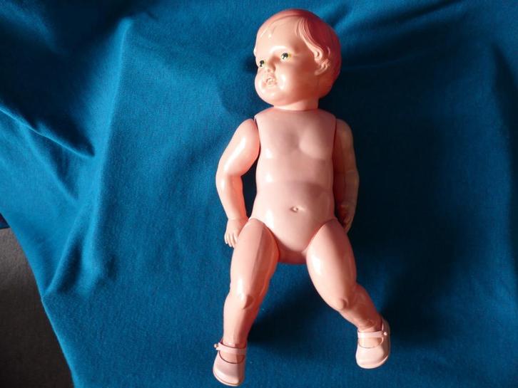 Mooie en Leuke Oude Blote Pop uit Japan met schoentjes aan, Antiek en Kunst, Antiek | Speelgoed, Verzenden