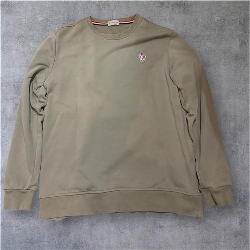 Moncler Khaki Groene Unisex Sweater – Maat M, Kleding | Dames, Truien en Vesten, Zo goed als nieuw, Maat 38/40 (M), Groen, Verzenden