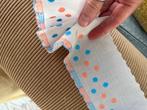 Band stippen roze lichtblauw retro vintage broderie, Ophalen of Verzenden, Nieuw, Lint, Band of Elastiek