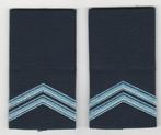 Set rang Korporaal KLu, Kon Luchtmacht (donkerblauw), Ophalen of Verzenden, Luchtmacht, Nederland, Embleem of Badge