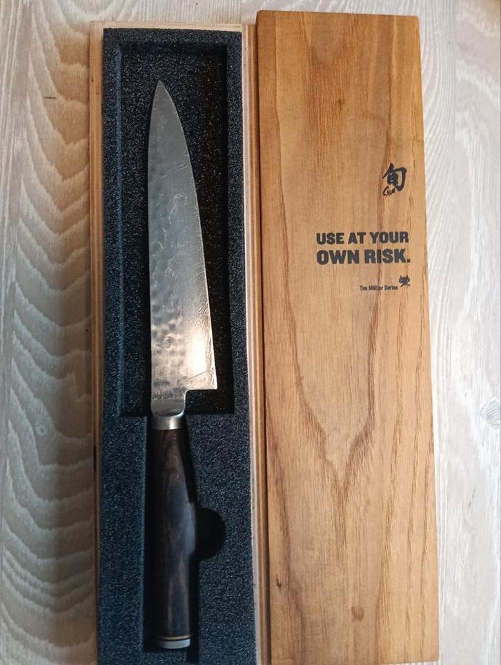 Kai Shun Tim Mälzer Premier Universeel Mes 15cm, Huis en Inrichting, Keuken | Bestek, Zo goed als nieuw, Los bestek, Rvs of Chroom