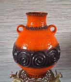 Prachtige vintage oranje Jasba West Germany vaas., Ophalen of Verzenden, Huis en Inrichting
