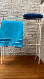 Vintage jaren '60 wasrek - wit metaal, Huis en Inrichting, Ophalen, Gebruikt, Wit, Handdoekenrek