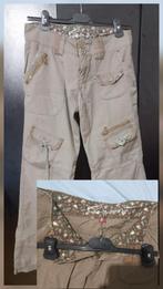 Esprit Dames Broek Maat 38 Khaki, Maat 38/40 (M), Overige kleuren, Ophalen of Verzenden, Zo goed als nieuw