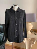 Zwarte Zara blouse brodery maat 44/46, Ophalen of Verzenden, Zo goed als nieuw, Maat 46/48 (XL) of groter, Zwart