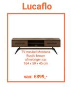 Showmodel TV meubel Montana UITVERKOOP van €899,- Wandkast, 150 tot 200 cm, Nieuw, Ophalen of Verzenden, Minder dan 100 cm