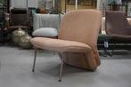2 x prachtige luxe fauteuil CLIP Jess design metaal & leer, Ophalen, 75 tot 100 cm, Zo goed als nieuw, Metaal