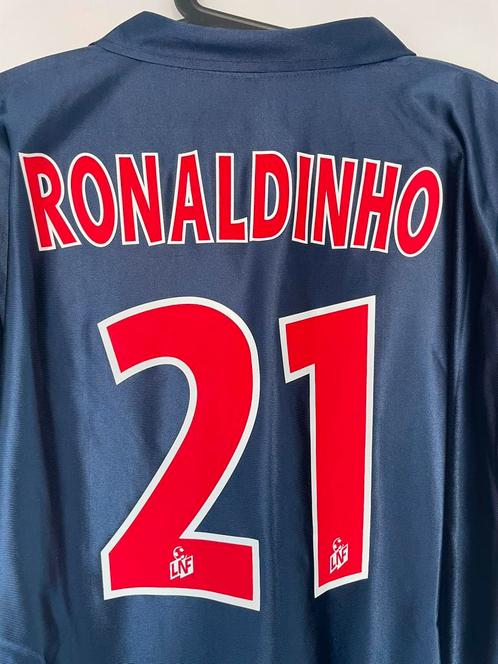 Retro Ronaldinho PSG Large Brazilië Opel Nike Ligue 1 Gaucho, Sport en Fitness, Voetbal, Nieuw, Shirt, Ophalen of Verzenden