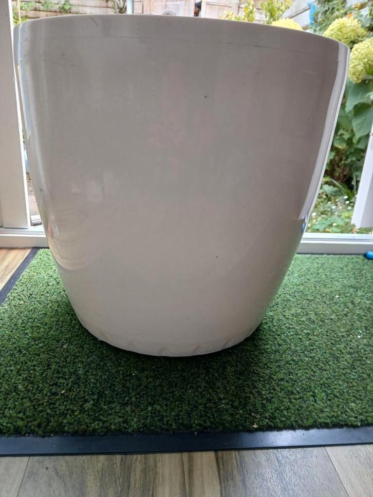 La Fiora Bloempot Wit - 43x39cm, Huis en Inrichting, Kamerplanten, Ophalen of Verzenden