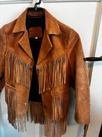 Vintage suede kinderjas jaren 70. Mt 128/140, Ophalen of Verzenden, Gebruikt, Jongen of Meisje, Jas