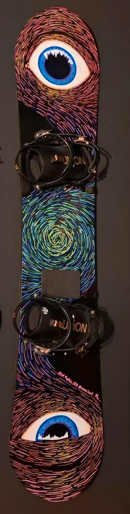 Stuf Gothic 158 Snowboard + Union Juliet Bindingen, Sport en Fitness, Snowboarden, Gebruikt, Board, Ophalen of Verzenden