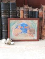 Oude tekening “Kuiken en eendje” 1920/1930, Ophalen of Verzenden