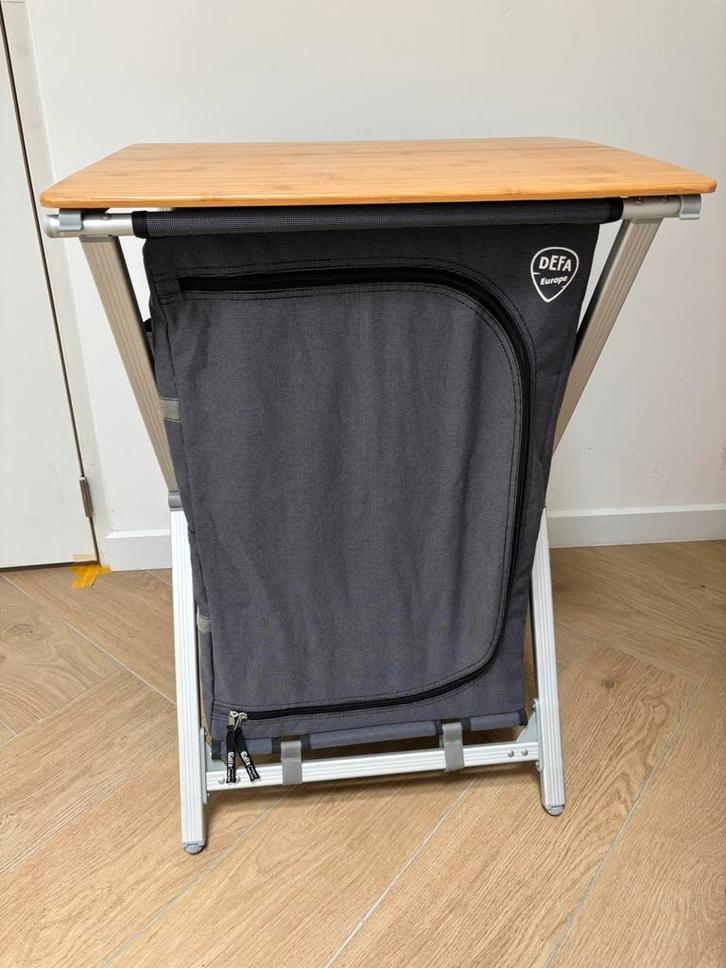 1 vakantie gebruikt Defa Easy Folding Bamboe Campingkast, Caravans en Kamperen, Kampeermeubelen, Zo goed als nieuw, Campingkast