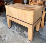 Exclusief, origineel authentiek vintage, slagers hakblok., Antiek en Kunst, Ophalen