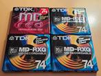 TDK MiniDisc 74 min - 4 stuks MD-RXG, Audio, Tv en Foto, Walkmans, Discmans en Minidiscspelers, Ophalen of Verzenden, Minidisc-speler