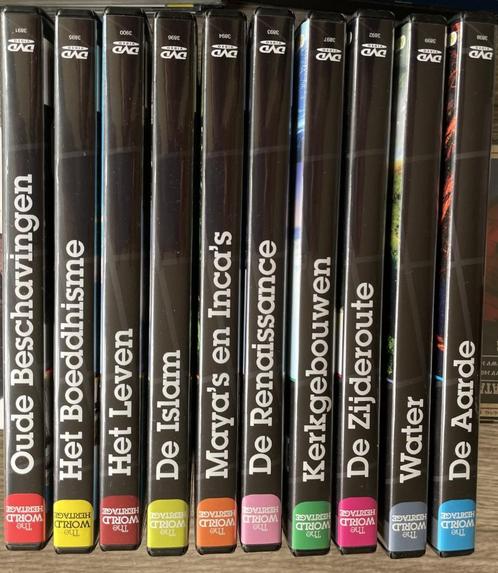 DVD collectie World Heritage 10 stuks, Cd's en Dvd's, Dvd's | Documentaire en Educatief, Zo goed als nieuw, Natuur, Alle leeftijden