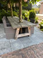Luxe Borek stoelen 8 stuks met kussens evt. met tafel, Tuin en Terras, Ophalen, Overige materialen, Gebruikt, 8 zitplaatsen