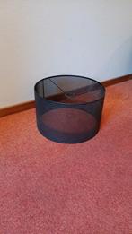 Metalen lampenkap zwart 40x25 cm, Huis en Inrichting, Lampen | Lampenkappen, Ophalen, Gebruikt, 25 tot 50 cm, Zwart