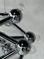 Atomium hanglamp Paul de Haan design jaren 90 space age lamp, Ophalen, Gebruikt, NL, Minder dan 50 cm
