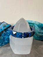 Lapis lazuli sterlig zilver beschermt geluk intuïtie uniek, Met edelsteen, Blauw, Nieuw, Ophalen of Verzenden