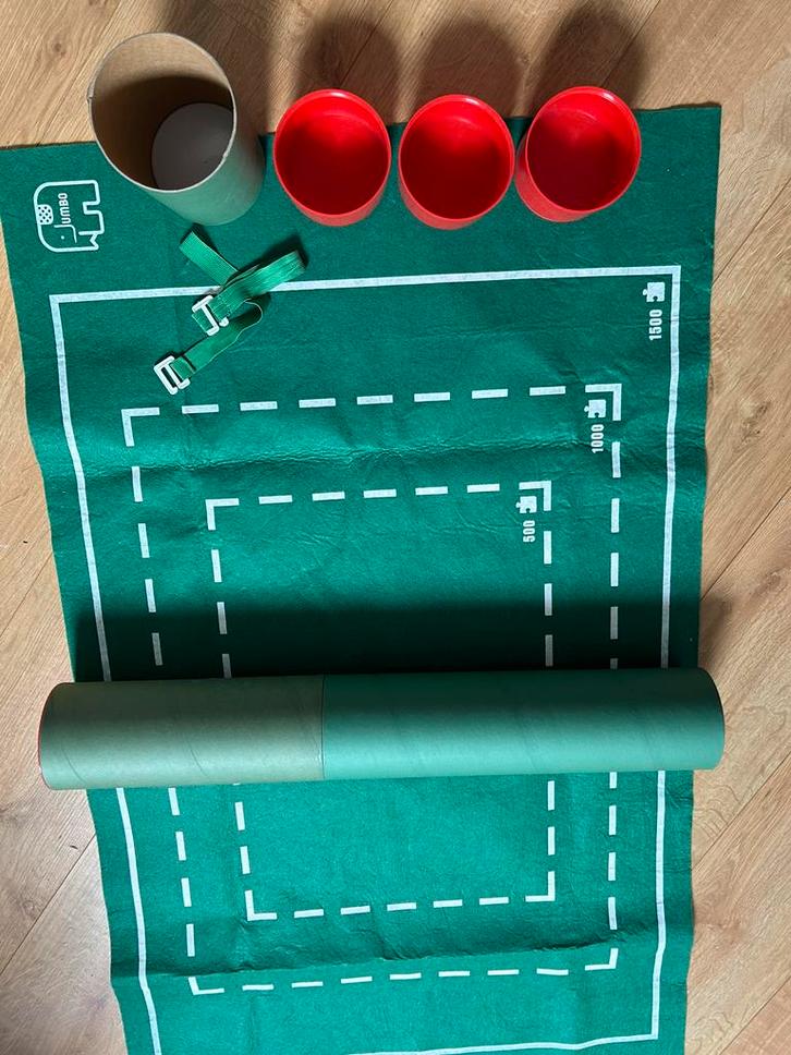 Jumbo Puzzelmat 1500 stukjes + sorteerbakjes, Hobby en Vrije tijd, Denksport en Puzzels, Zo goed als nieuw, Legpuzzel, 500 t/m 1500 stukjes