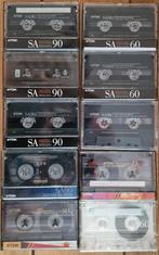 Partij van 10 cassette tapes, eenmalig opgenomen, Gebruikt, 2 t/m 25 bandjes, Overige genres, Ophalen of Verzenden