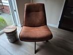 Te koop, 2 draaifauteuils ecoleder cognac., Huis en Inrichting, Fauteuils, Ophalen, Minder dan 75 cm, Leer, Zo goed als nieuw