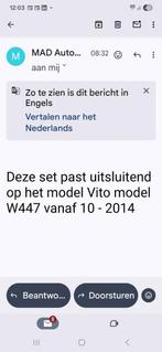 Vito W447 Veren - Heavy Duty, Weinig Gebruikt, Auto-onderdelen, Ophanging en Onderstel, Ophalen of Verzenden