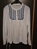Witte shirtblouse met borduursel. Maat 44/46, Maat 42/44 (L), Nieuw, Ophalen of Verzenden, Wit