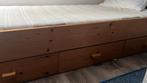 houten bed met lades GRATIS, Huis en Inrichting, Slaapkamer | Boxsprings, Ophalen, Gebruikt, 90 cm, Eenpersoons