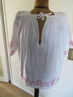 Antieke blouse met oud borduurwerk, Antiek en Kunst, Antiek | Kleding en Accessoires, Ophalen of Verzenden