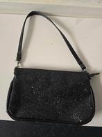 Zwart glitters tas, Ophalen of Verzenden, Gebruikt, Zwart, Handtas