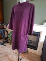 La Dress travel stof bordeaux rode jurk L 42 44 tavelstof, LaDress, Gedragen, Maat 42/44 (L), Knielengte