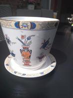 mooie aparte bloempot decor Potisch van P. Regout 1885., Antiek en Kunst, Antiek | Keramiek en Aardewerk, Ophalen of Verzenden