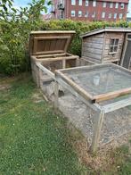Konijnenhok met ren!!, Dieren en Toebehoren, Knaagdieren en Konijnen | Hokken en Kooien, Ophalen, 90 cm of meer, Ren, 110 cm of meer