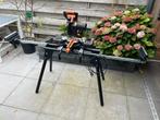Evolution Afkortzaag R185 met miter inklapbaar onderstel, Ophalen, 70 mm of meer, Zo goed als nieuw, Afkortzaag