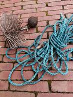 Complete schoorsteenveegset met touw en borstel, Ophalen of Verzenden