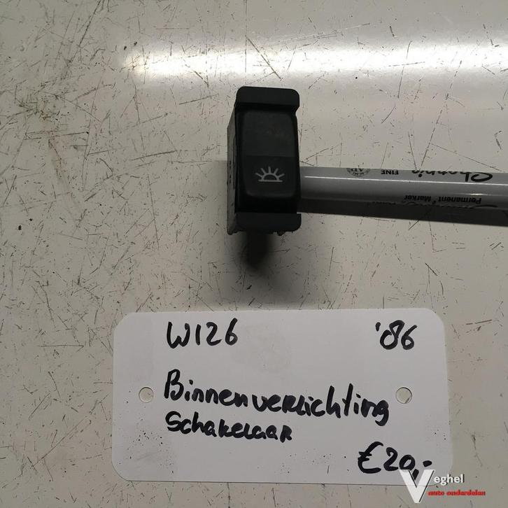 Mercedes W126  1982  Binnenverlichtingschakelaar 000 820 591, Auto-onderdelen, Dashboard en Schakelaars, Gebruikt, Ophalen of Verzenden