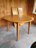 Eettafel rond maar kan ook ovaal gemaakt worden, Ophalen, Gebruikt, 100 tot 150 cm, Vijf personen of meer