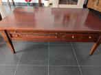 Kersenhouten salon tafel met lades, Ophalen, 100 tot 150 cm, 50 tot 100 cm, Zo goed als nieuw