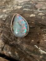 Resin Opaal ring, zilver maat 18, Sieraden, Tassen en Uiterlijk, Ringen, 18 tot 19, Verzenden, Nieuw, Dame