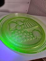 Uranium glass schaal, Antiek en Kunst, Ophalen of Verzenden