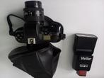 Nikon F-601 AF Analoge camera + Vivitar flitser, Ophalen, Gebruikt, Spiegelreflex, Nikon