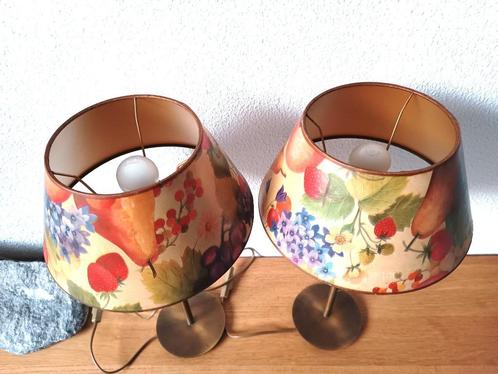 2 Identieke tafellampen (design van Massive te België) 2008, Huis en Inrichting, Lampen | Tafellampen, Gebruikt, Minder dan 50 cm