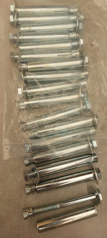 Keilbouten 14mm.met bout van 85x8mm.   17 stuks beschikbaar voor biedingen