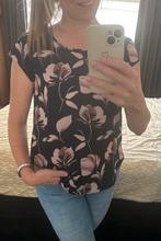 Only zomershirt met bloemen – maat 38, Maat 38/40 (M), Only, Blauw, Ophalen of Verzenden