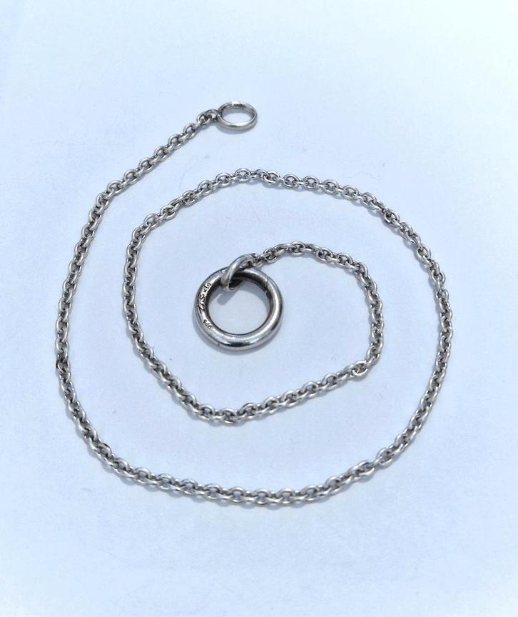 TI SENTO zilveren (925) ketting + TISENTO zilveren clipring, Sieraden, Tassen en Uiterlijk, Kettingen, Zo goed als nieuw, Zilver