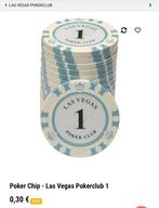 Las Vegas club poker chips composite clay 14 gram, Ophalen of Verzenden, Zo goed als nieuw