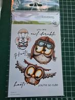 Craft Emotions Owls 3 uil, Ophalen of Verzenden, Nieuw, Clearstamp